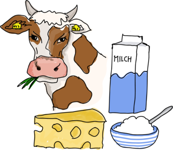 Illustration Weg der Lebensmittel von ©Eva Kail