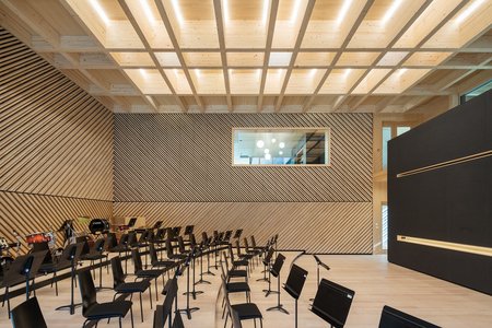 Holzbaupreis 2023, Kategorie Öffentliche und Kommunalbauten: Turnsaal & Musikverein Kirchberg am Wagram 