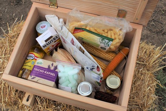 Kisterl bei der Station Mais ©Die Bäuerinnen im Gebiet Schwechat