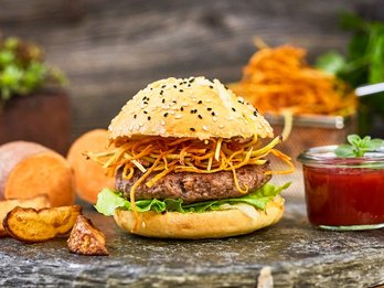 Rindfleischburger mit Süßkartoffel ©Elisabeth Heidegger/LK Niederösterreich
