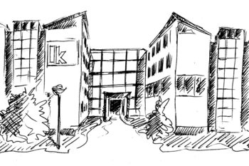 Illustration der Landwirtschaftskammer Niederösterreich in schwarz-weiß