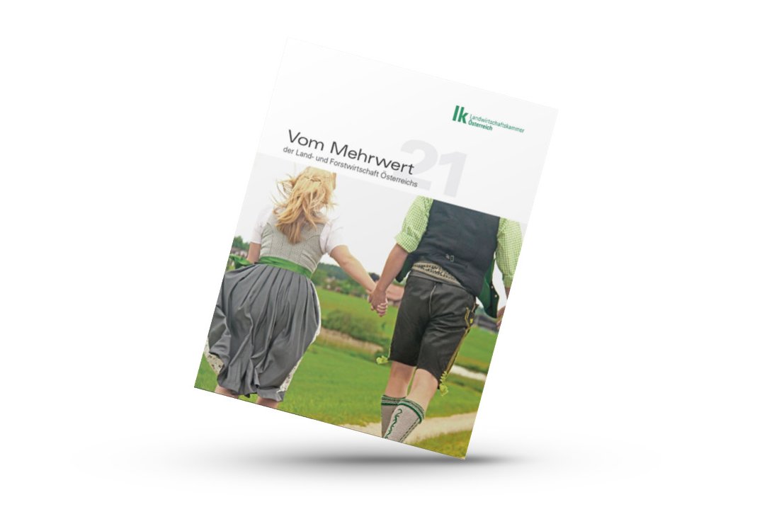 Broschüre Vom Mehrwert der Land- und Forstwirtschaft Österreichs der Landwirtschaftskammer Österreich