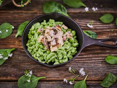 Grüne Spätzle sind die perfekte Beilage im Frühling ©Franz Gleiß/LK Niederösterreich