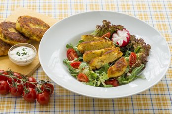 Erdäpfellaibchen mit geräuchertem Karpfenfilet 