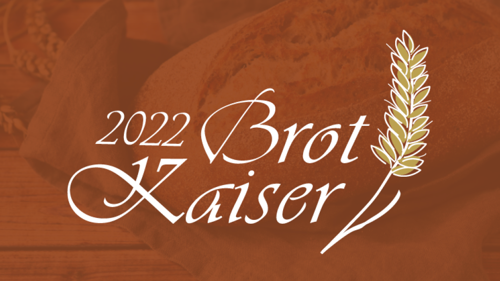Goldene Ähre mit schwarzem Text Brot-Kaiser