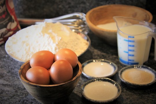 Zutaten für Krapfenteig ©Elisabeth Heidegger/LK Niederösterreich