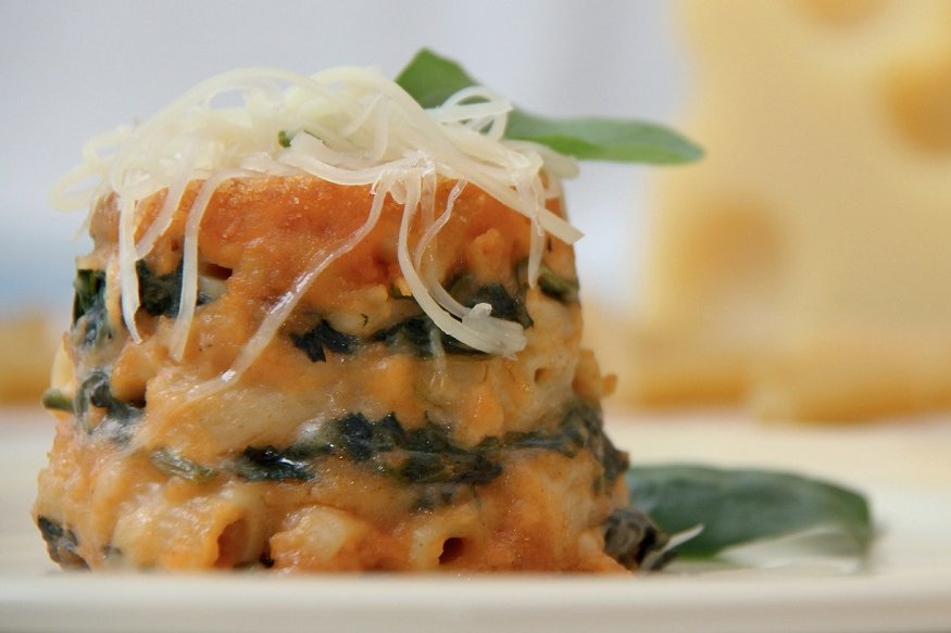 Überbackene Vollkornnudeln