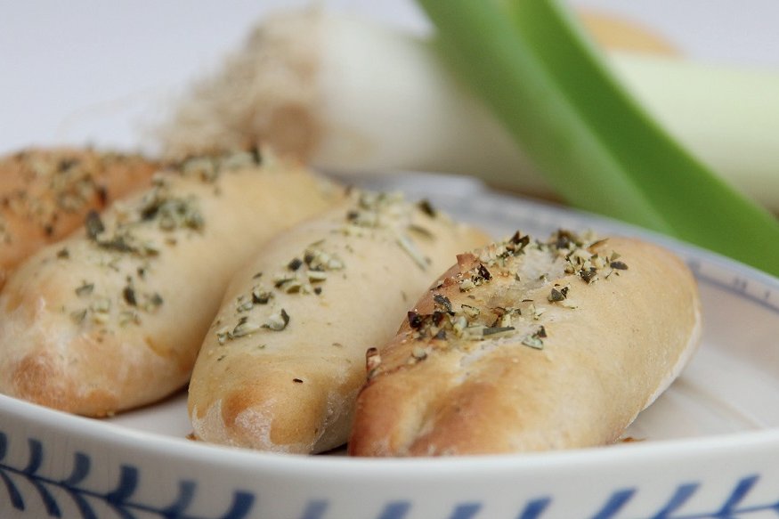 Schinken-Porree-Stangerl