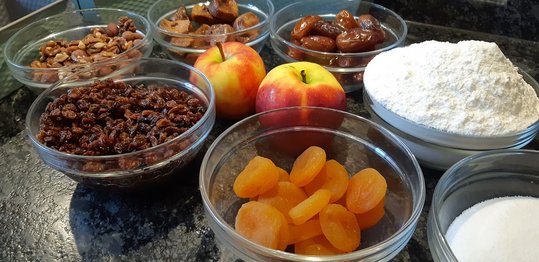 Zutaten für das Früchtebrot