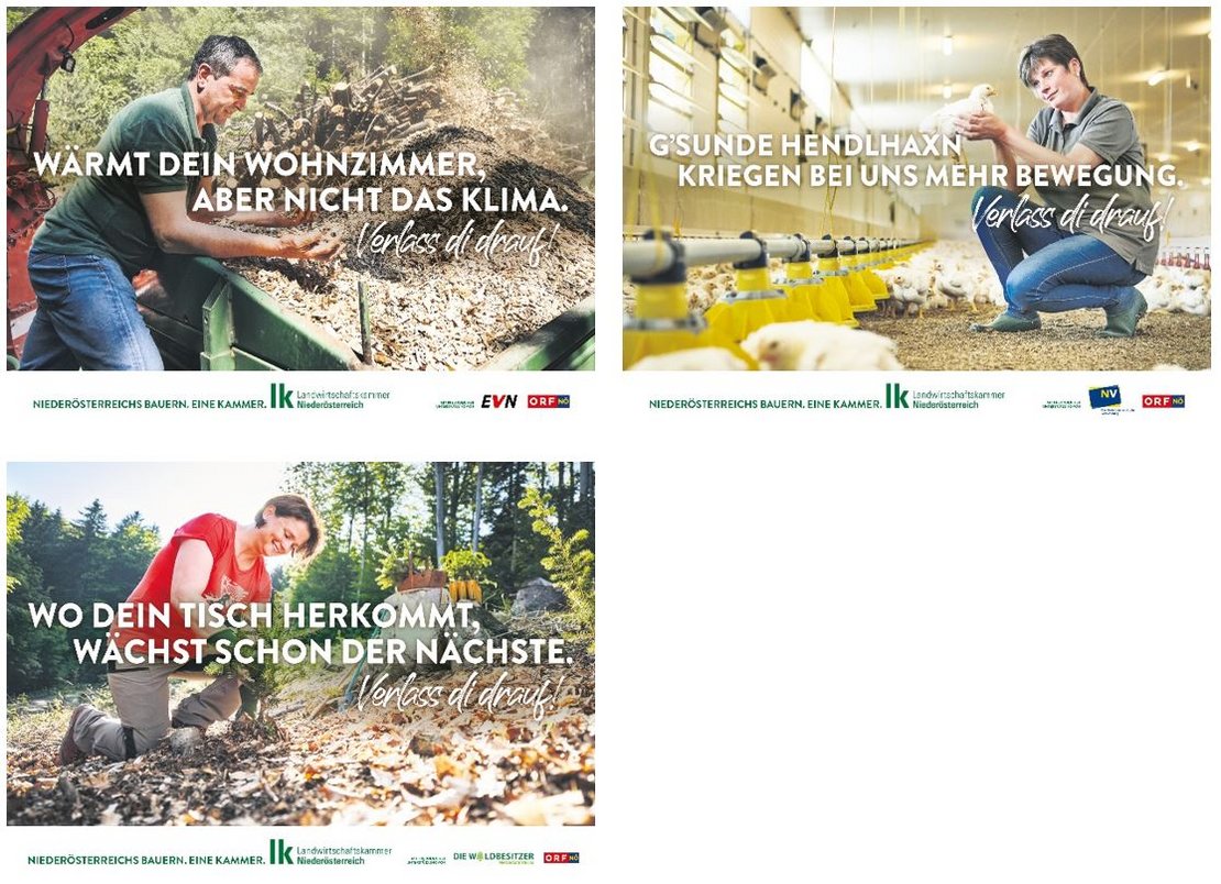 Sujets der Kampagne Verlass di drauf 2021