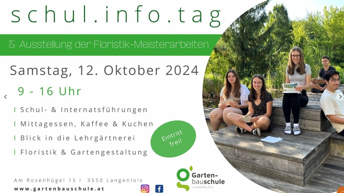 Schul.Info.Tag Gartenbauschule Langenlois Titelimage