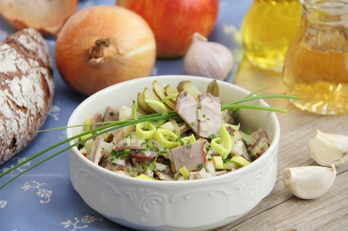 Schweinsbraten-Apfelsalat