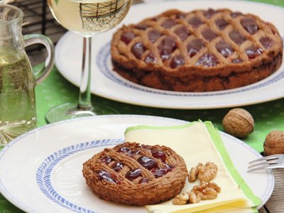 Grammeltorte angerichtet