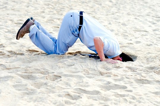Kopf im Sand