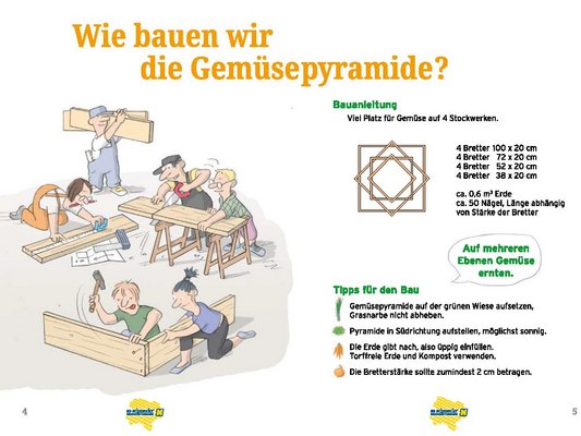 Bauanleitung für eine Gemüsepyramide