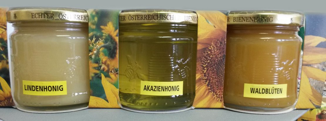 verschiedene Honigarten 
