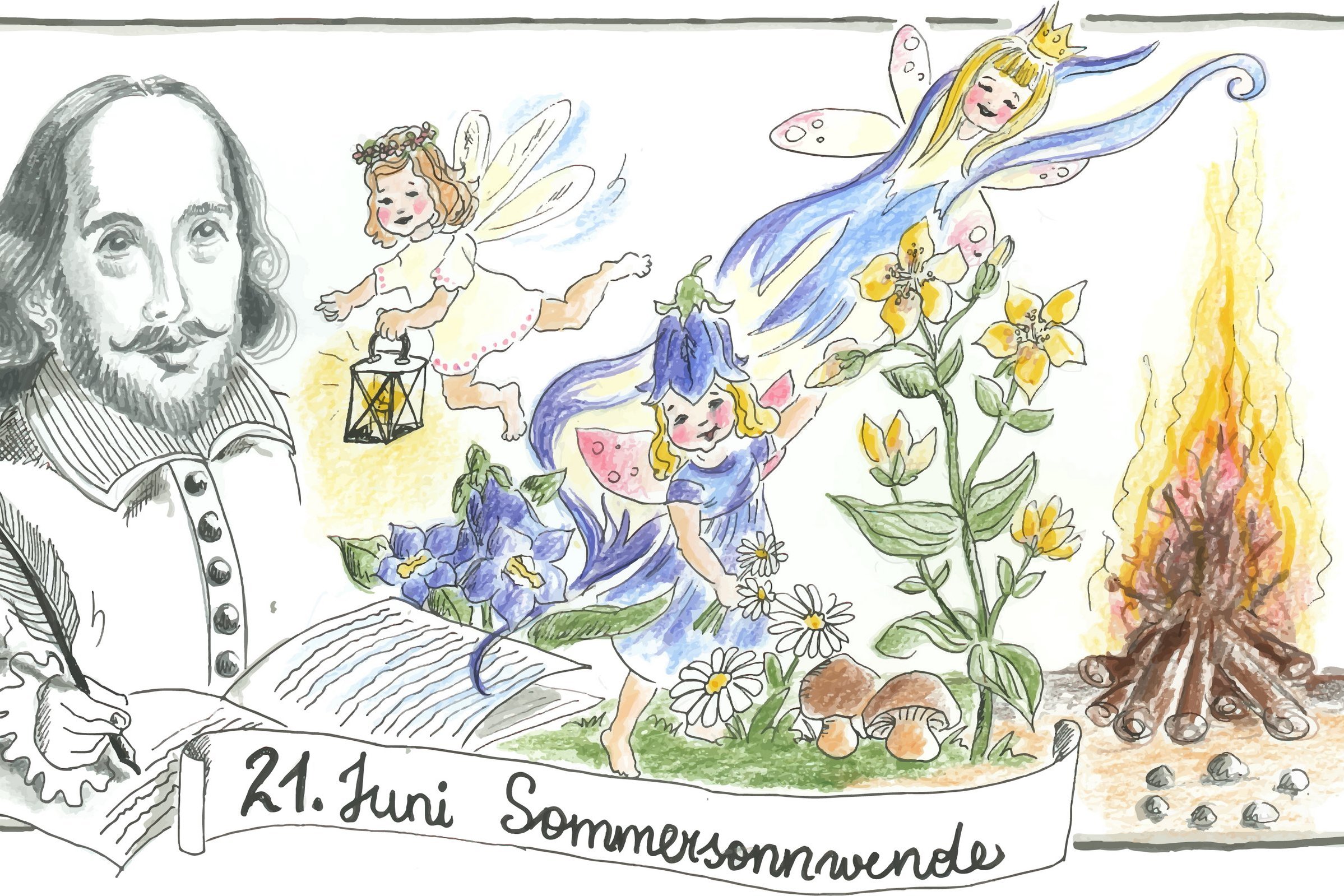 Illustration Sommersonnenwende