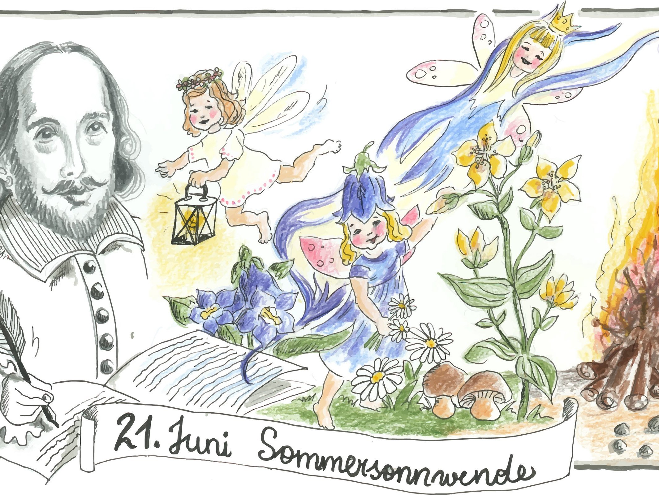 Illustration Sommersonnenwende