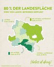 Infografik von Verlass di drauf mit Daten aus der Zahlen-Daten-Broschüre der Landwirtschaftskammer Niederösterreich zu den Landschaftsformen in den Bezirken Niederösterreichs