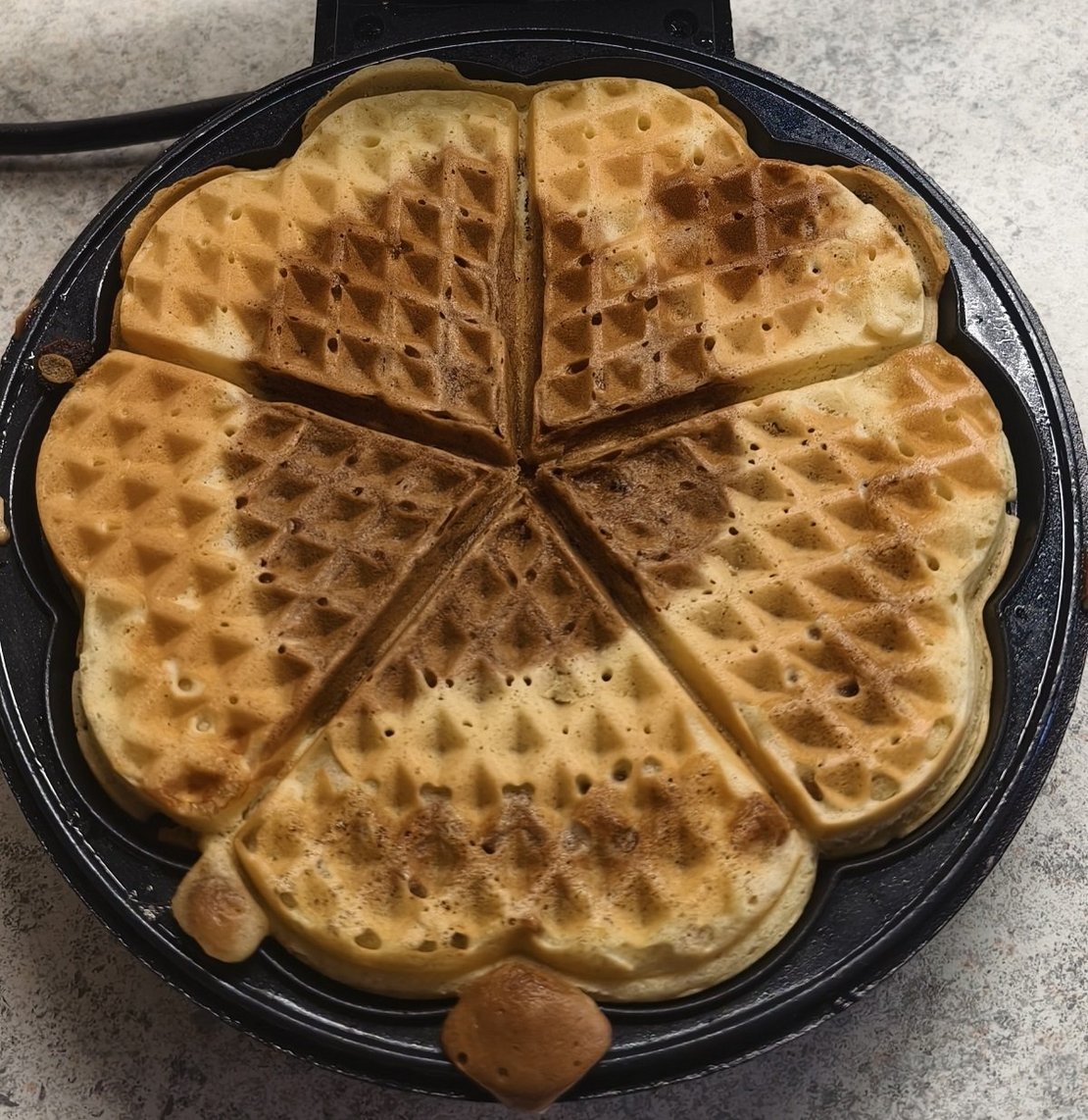 Kuhfleckenwaffeln zubereiten