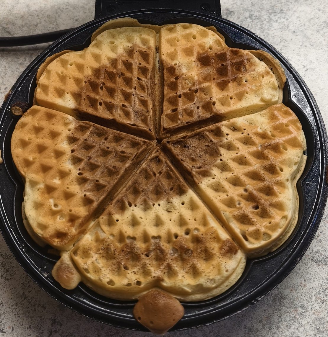 Kuhfleckenwaffeln zubereiten