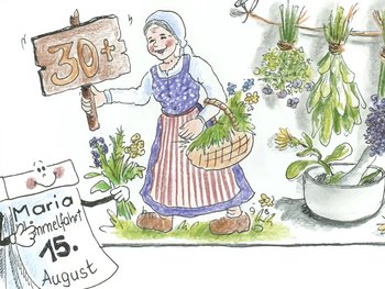 Illustration Mariä Himmelfahrt