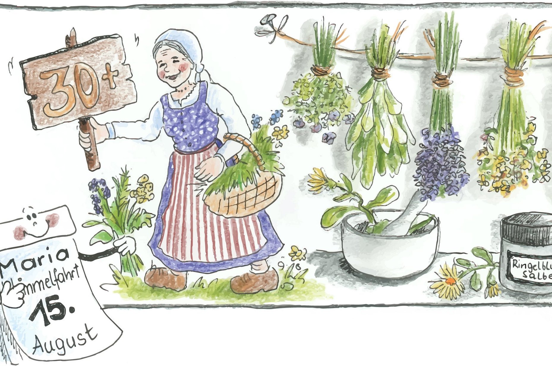 Illustration Mariä Himmelfahrt