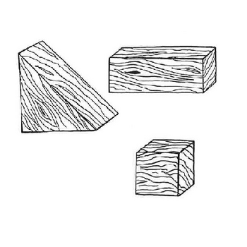 Strukturdruck mit Holz: Material & Anleitung