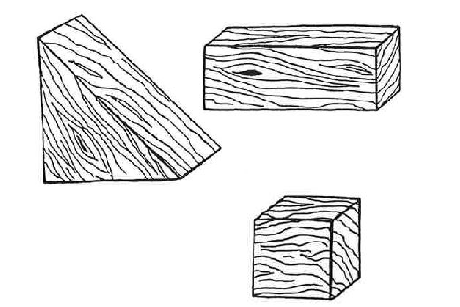 Strukturdruck mit Holz: Material & Anleitung