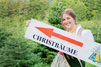 Niederösterreichs Christbaumkönigin Ricarda Reithner