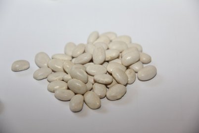 Weiße Bohne oder Limabohne