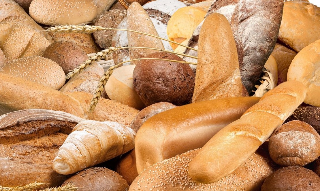 Tasty fresh Assorted types of breads