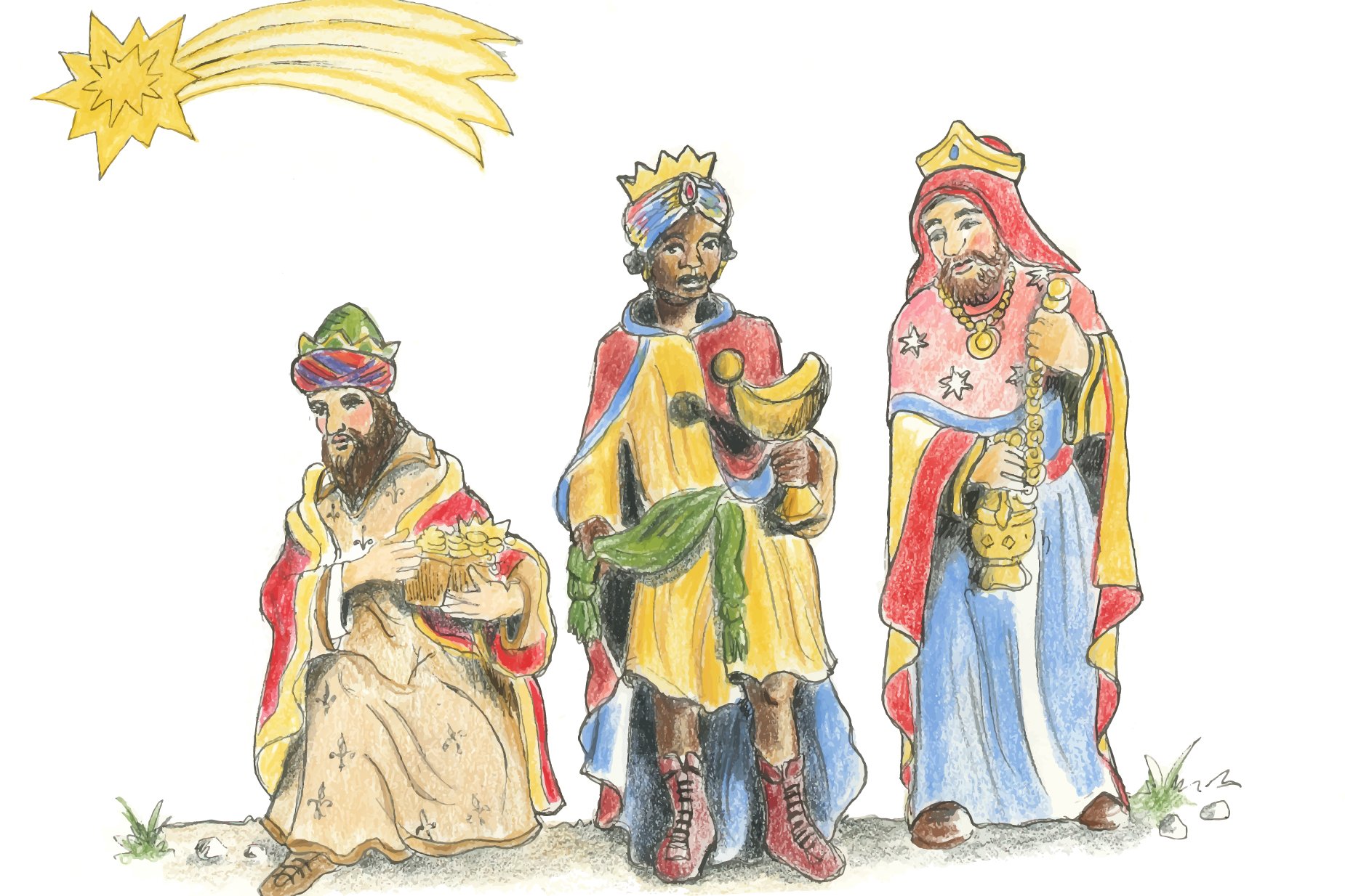Illustration Heilige drei Könige