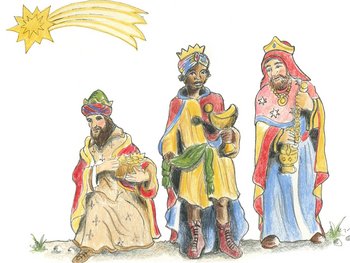 Illustration Heilige drei Könige