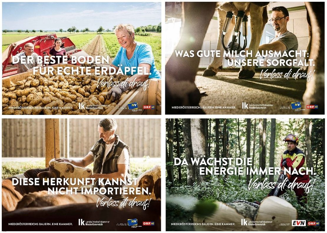 Sujets der Kampagne Verlass di drauf 2020