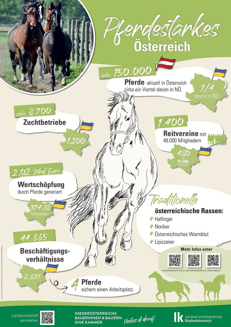 Plakat Pferdestarkes Österreich