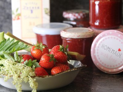 Erdbeer-Rhabarber-Marmelade