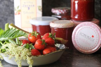 Erdbeer-Rhabarber-Marmelade