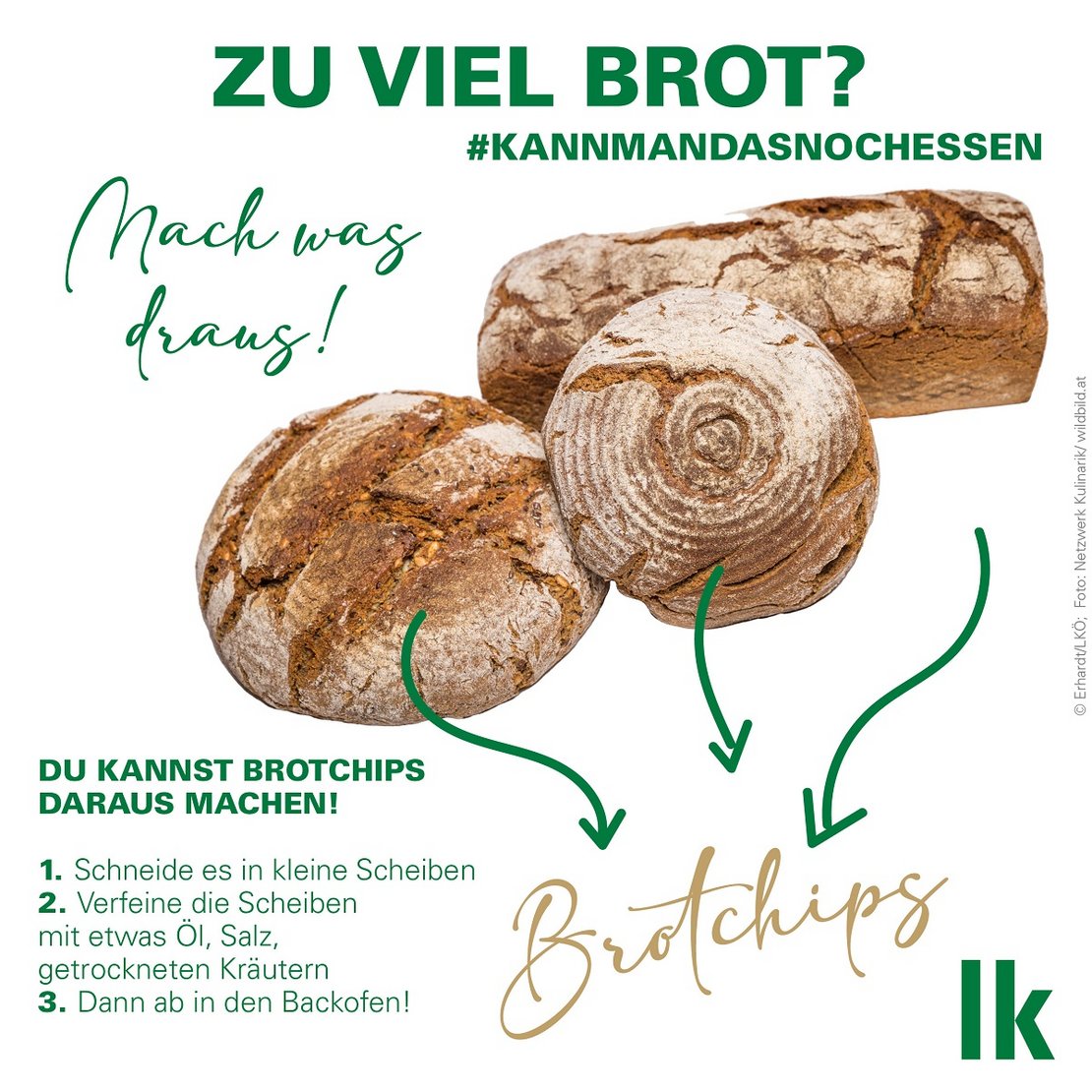 Resteküche Brot
