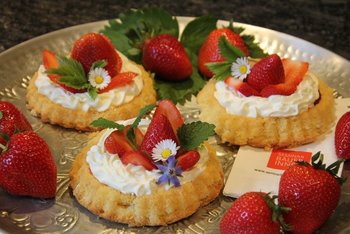 Wunderschön und fruchtig sind diese Erdbeer-Törtchen. Und weil sie einfach zu machen sind, eignen sie sich auch als Muttertags-Überraschung. ©Elisabeth Heidegger/LK Niederösterreich