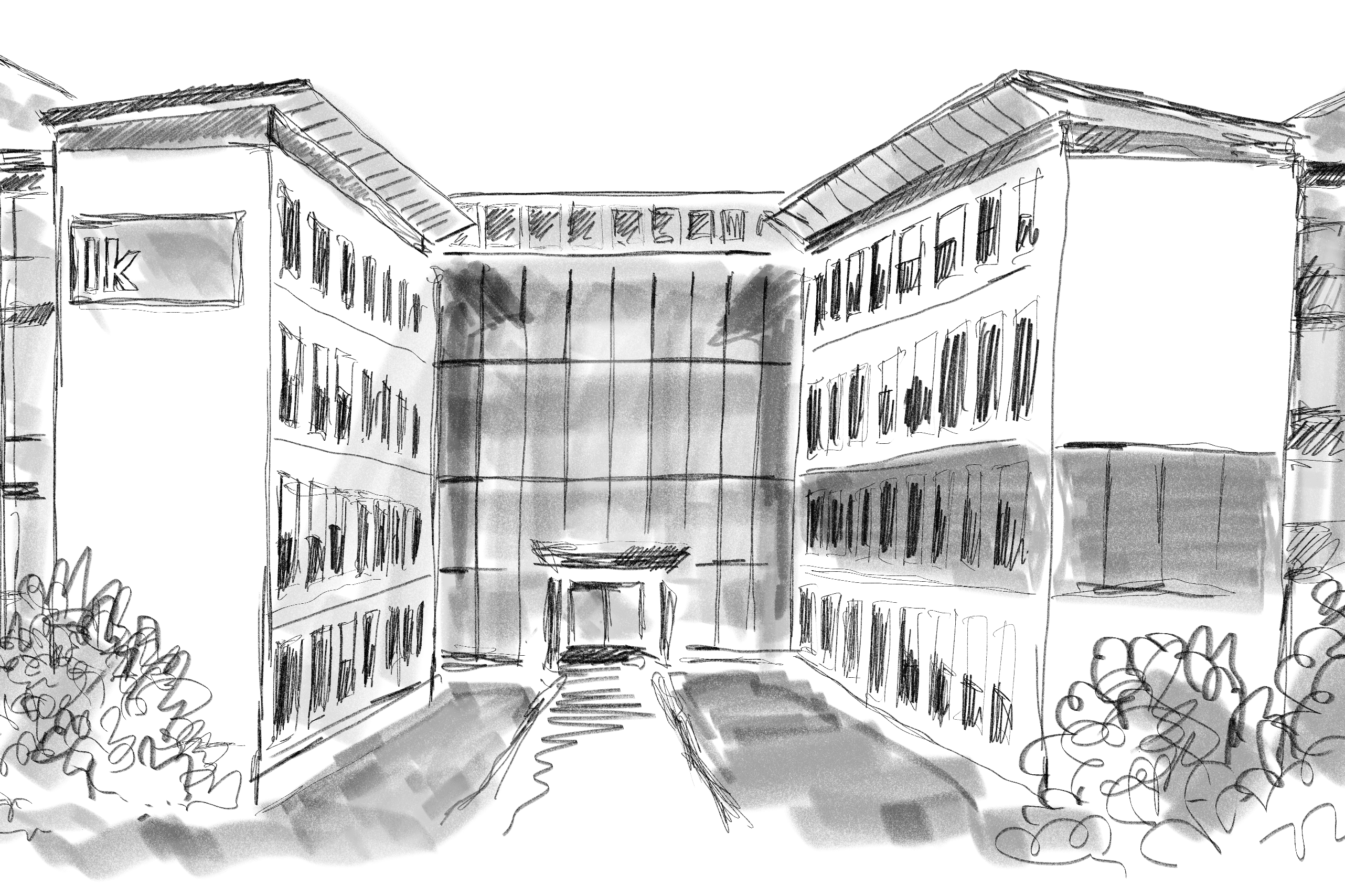 Illustration der Landwirtschaftskammer Niederösterreich in schwarz-weiß 2022