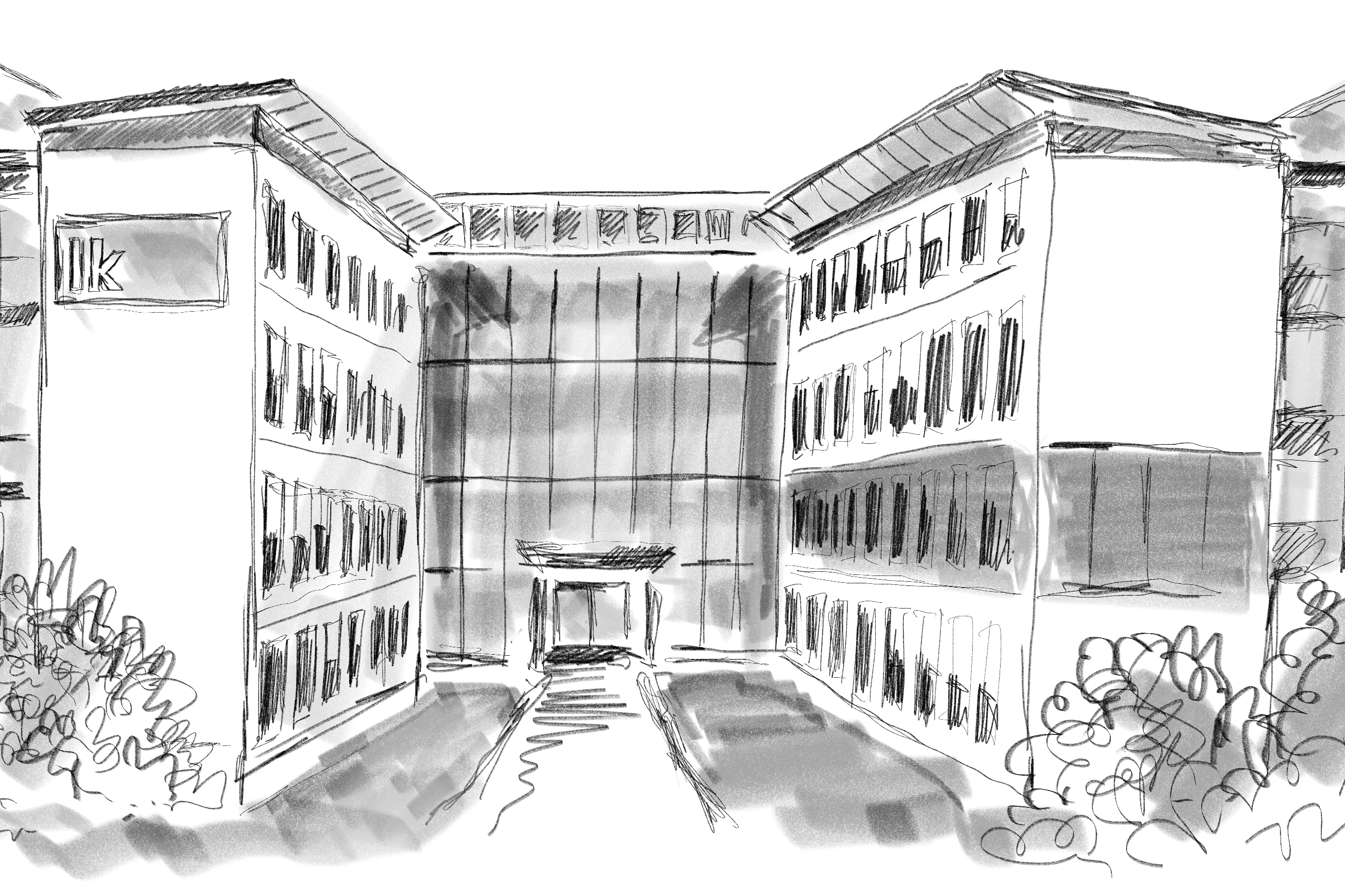 Illustration der Landwirtschaftskammer Niederösterreich in schwarz-weiß 2022