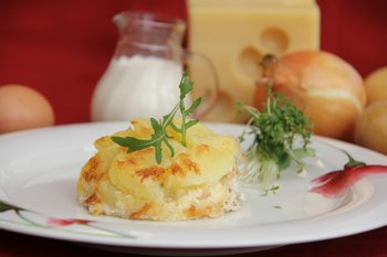 Kartoffel-Forellen-Gratin