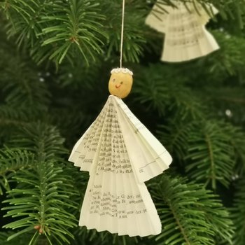 Papier-Engerl mit Gesicht