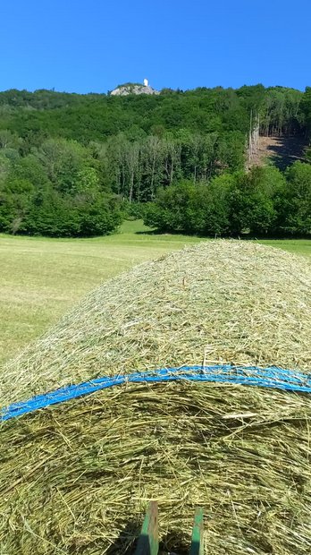 Heuballen am Feld