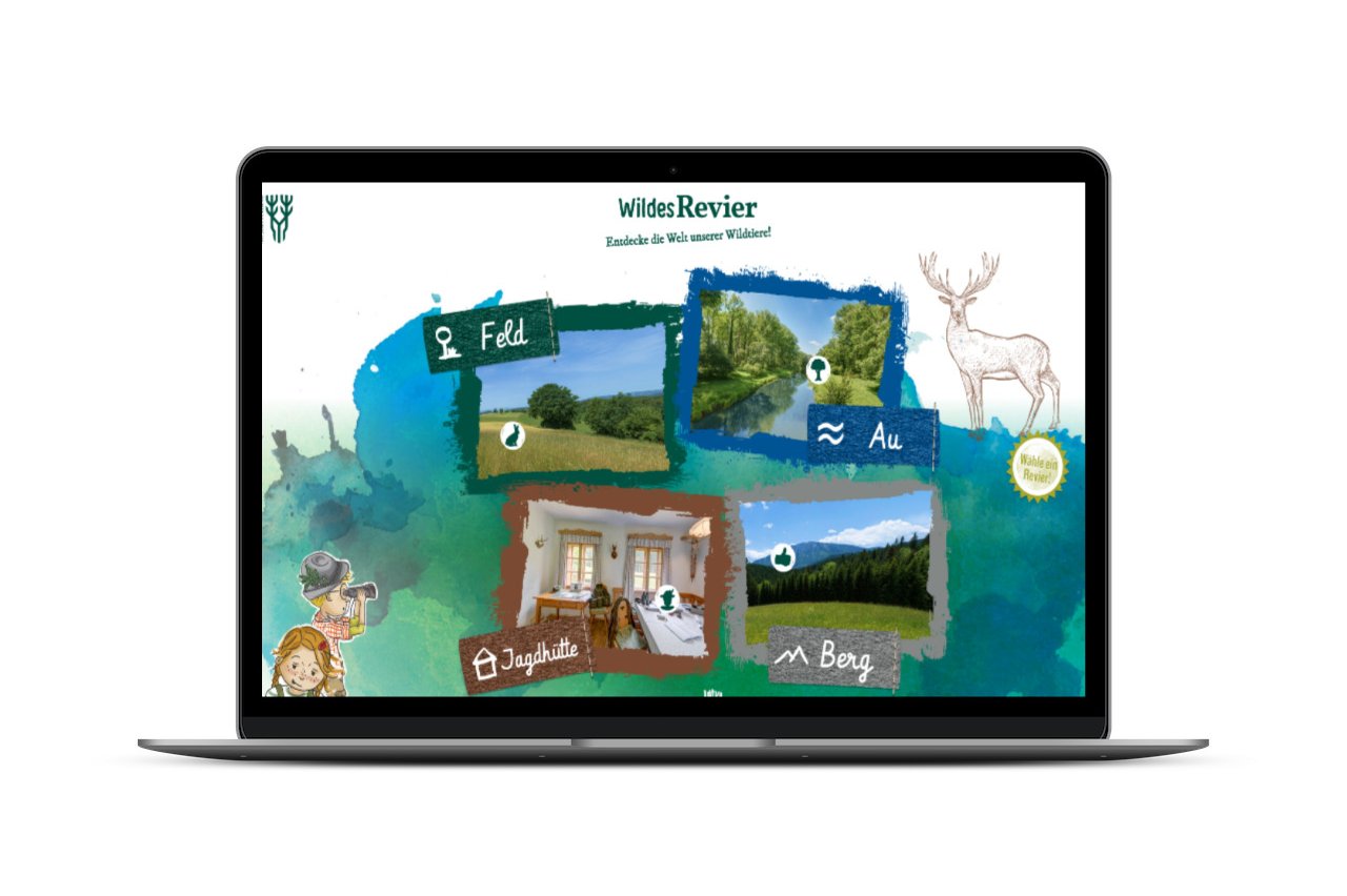 Mockup Laptop Website Wildes Revier