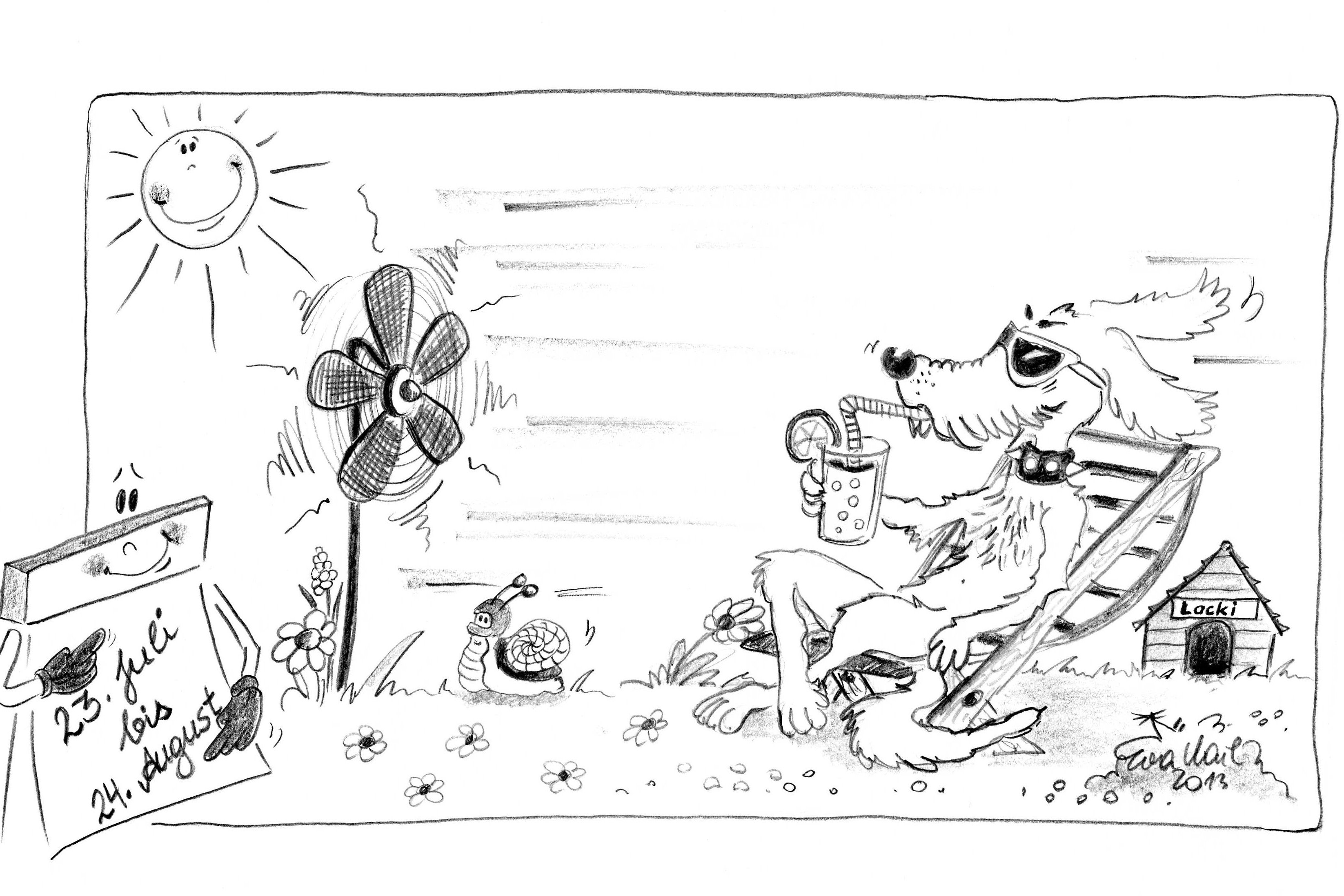 Illustration Hundstage