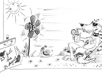 Illustration Hundstage