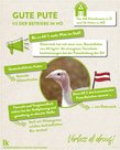 Infografik von Verlass di drauf der Landwirtschaftskammer Niederösterreich zur Pute