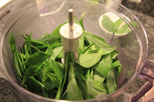 Bärlauch zerkleinern ©Elisabeth Heidegger/LK Niederösterreich